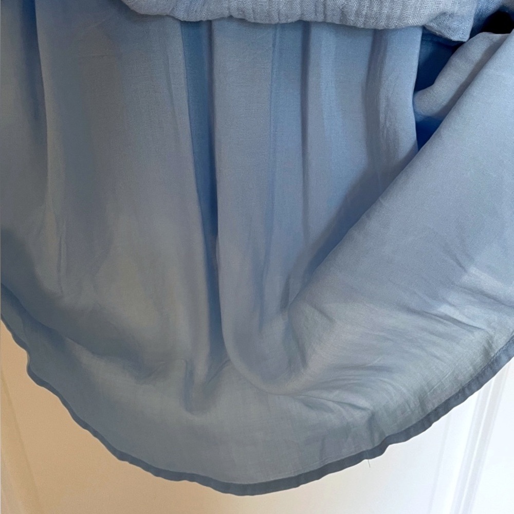 J.Crew Blue Cotton Maxi Dress | Size Small | Lined Smocked Waist | NWOT - Picture 7 of 12